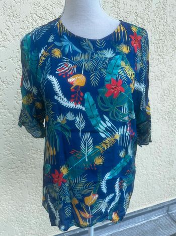 🌸 Blouse à fleurs style marin – Burton – Neuve 🌸