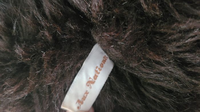 peluche ours marron tache blanche aux nations - photo numéro 3