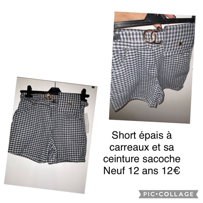 Short + ceinture sacoche