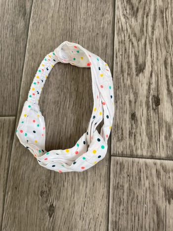 Bandeau pois multicolore