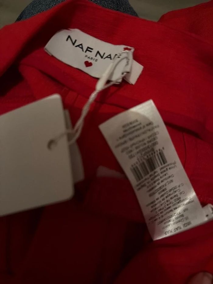 Pantalon rouge Naf Naf – taille 36 – neuf avec étiquette - photo numéro 6