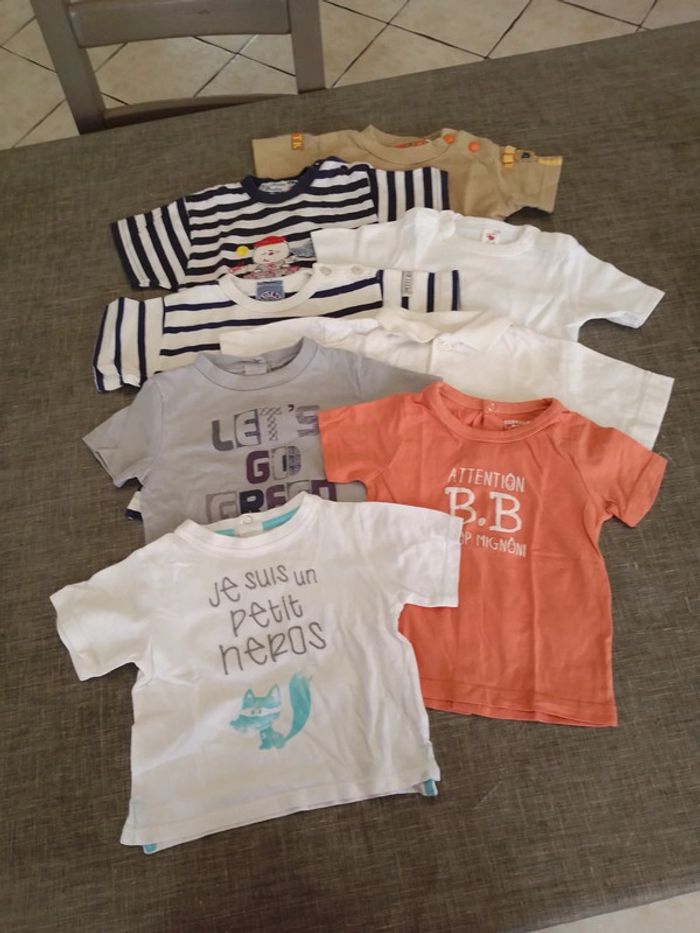 Lot 8 tee-shirts manches courtes