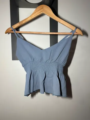 Top à bretelles SHEIN bleu gris S
