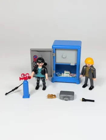 Playmobil Bandits et coffre fort