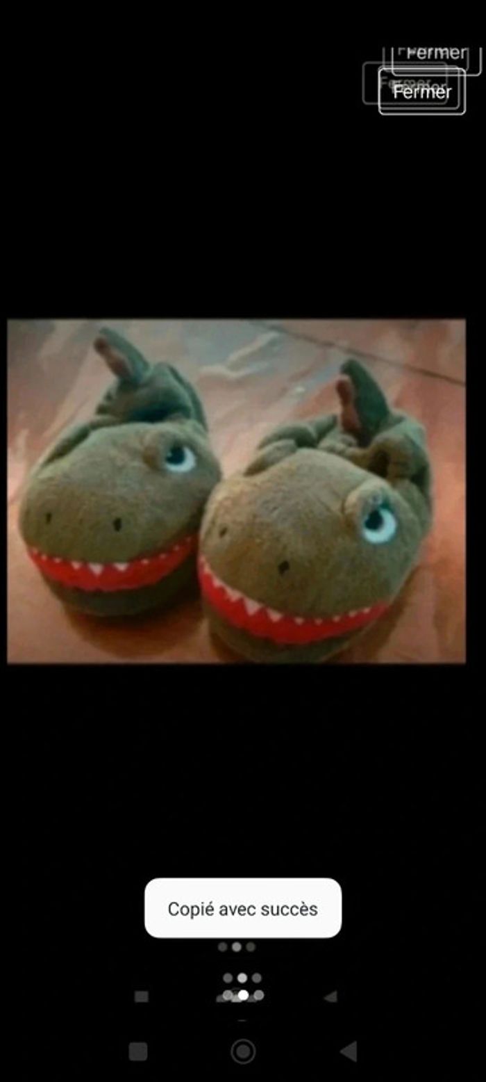Pantoufles dinosaure 25/26 - photo numéro 2