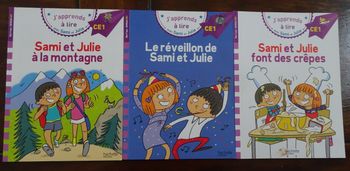 Lot de 3 livres d’apprentissage enfant pour le CE1 – J’apprends à lire avec Sami et Julie