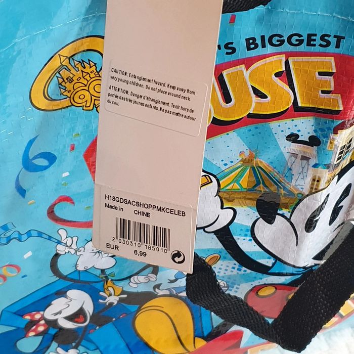 Sac cabas shopping disney mouse party disney dlp disneyland paris - photo numéro 3