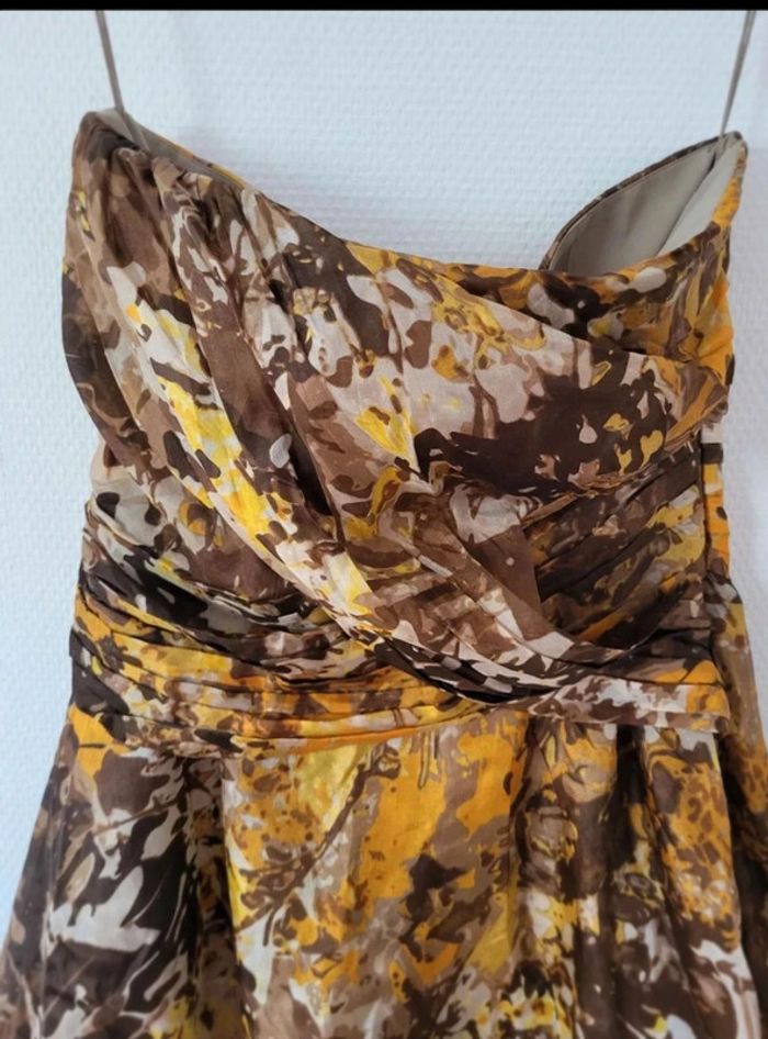 Robe de soirée en soie Neuve Carlos Miele taille36 - photo numéro 2