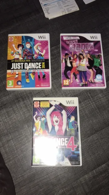 Lot de 3 jeux just dance