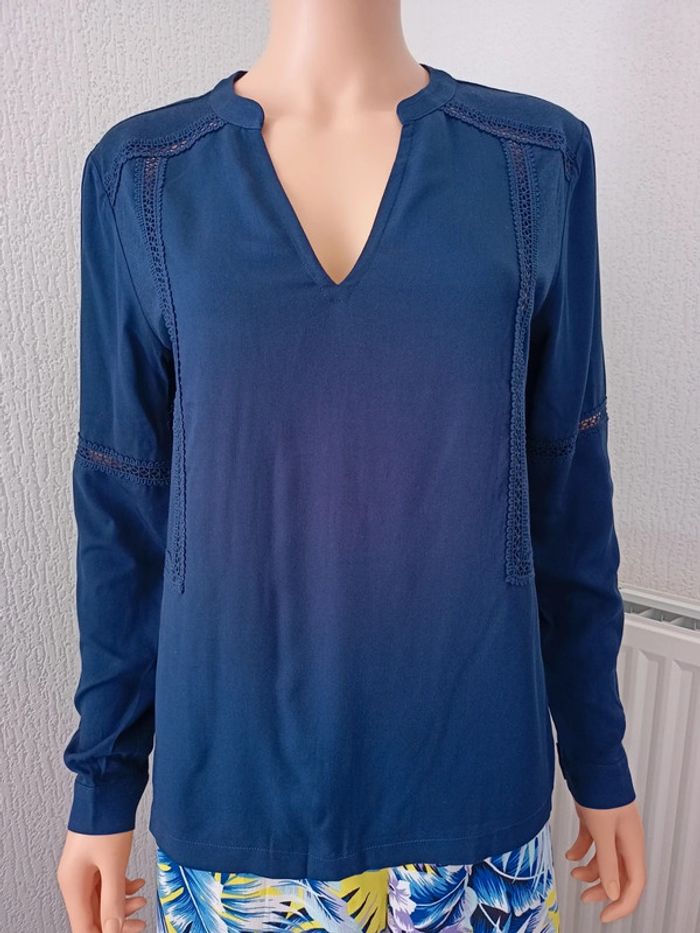 Blouse bleu Marine M H*29