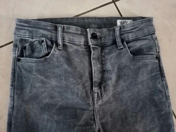 Jean skinny gris garçon tape à l'oeil xxs = 12 ans - photo numéro 2