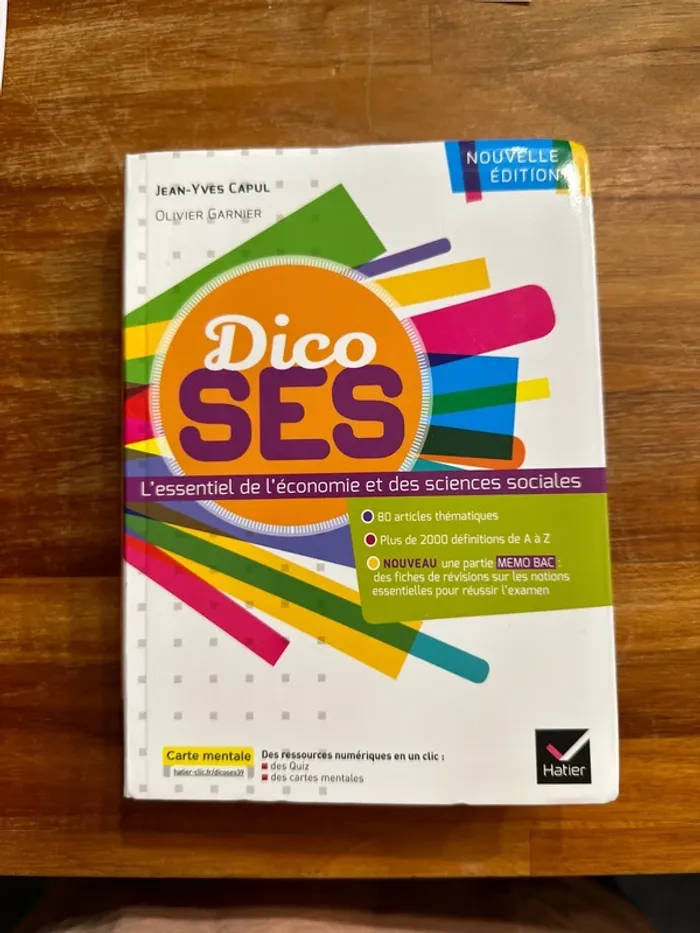 Dico SES l’essentiel de l’économie et des sciences sociales