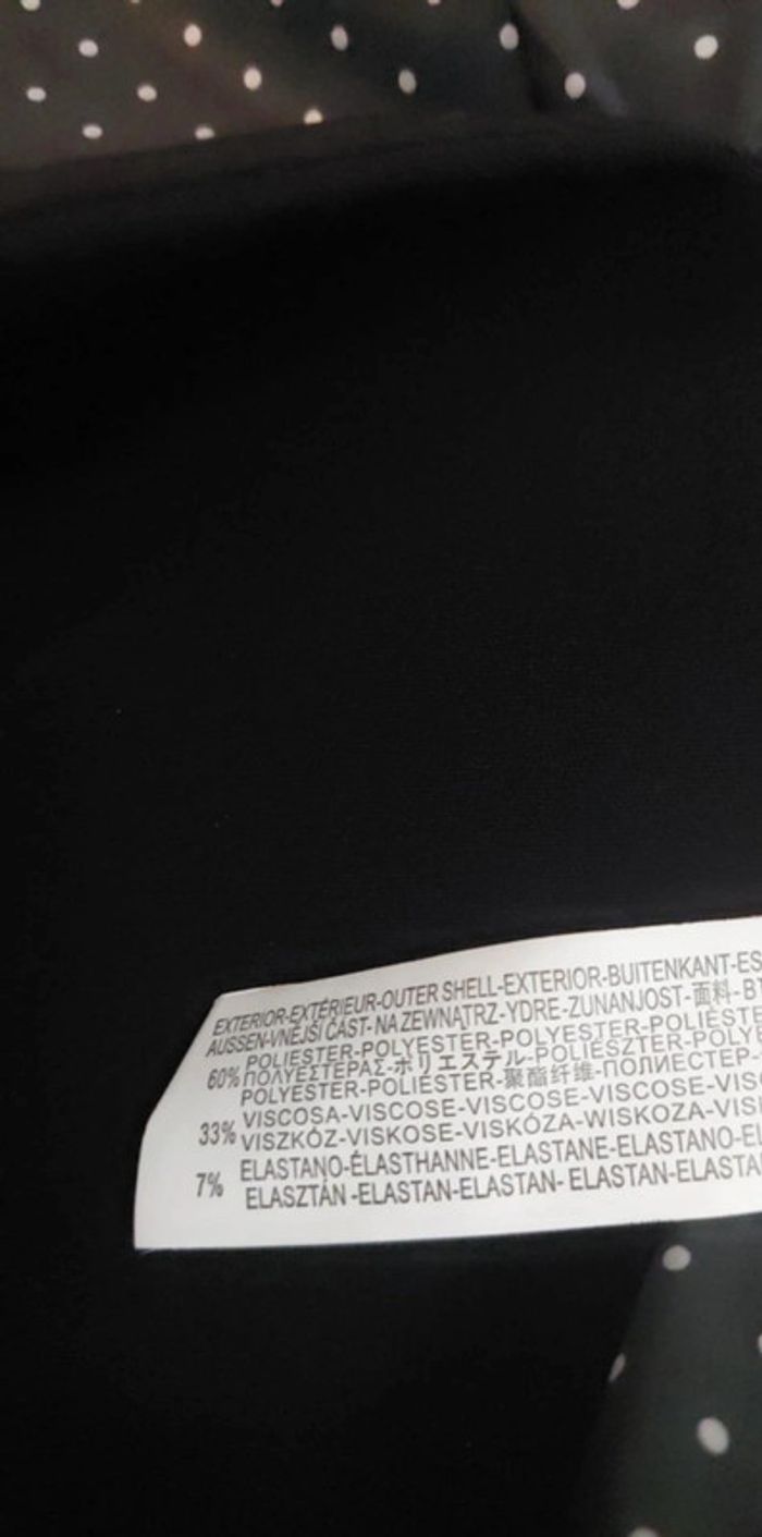 Veste noire blazer Zip argenté bershka M 38 - photo numéro 7