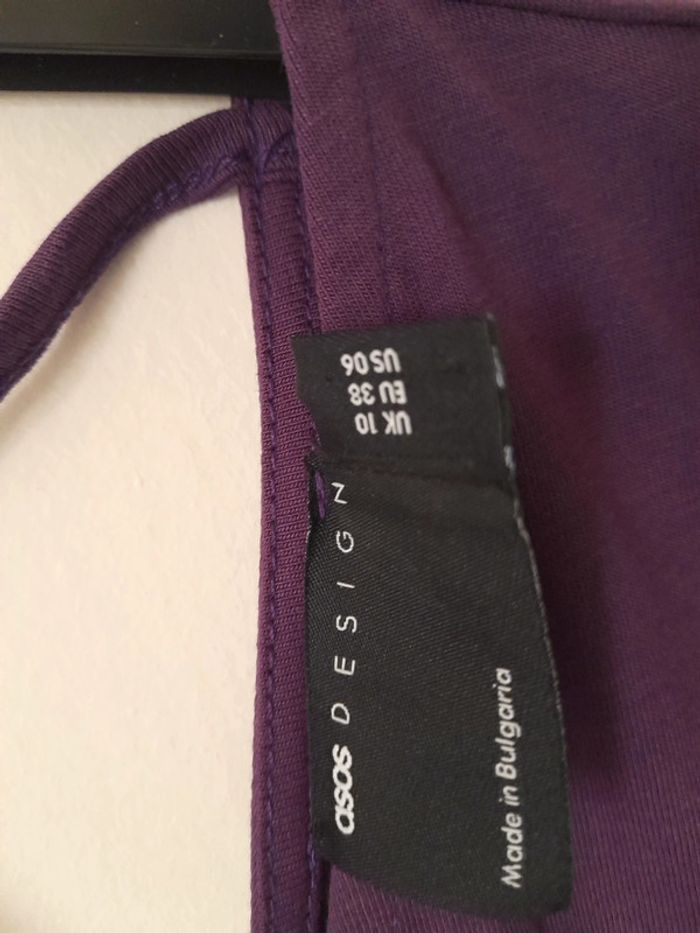 Robe babydoll manches 3/4 violet - photo numéro 3