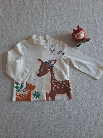 Pull col roulé 12 mois neuf