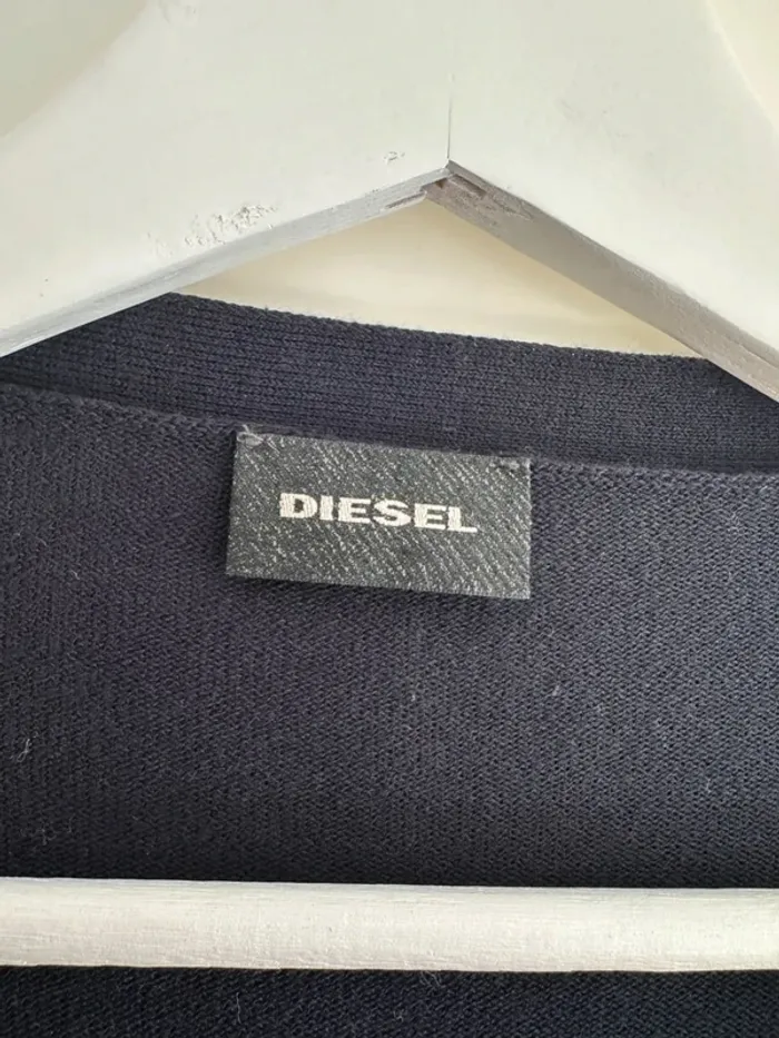 Gilet bleu marine - diesel - homme taille S - photo numéro 3