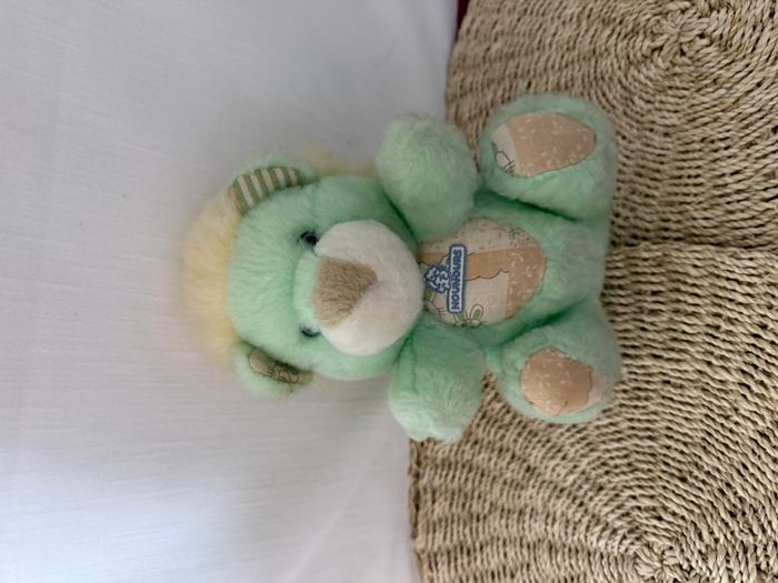 Peluche vintage lion vert nounours - photo numéro 5