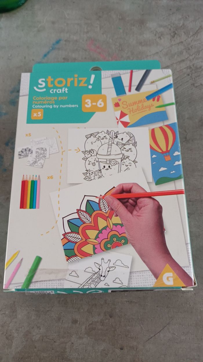 Kit coloriage par numéro