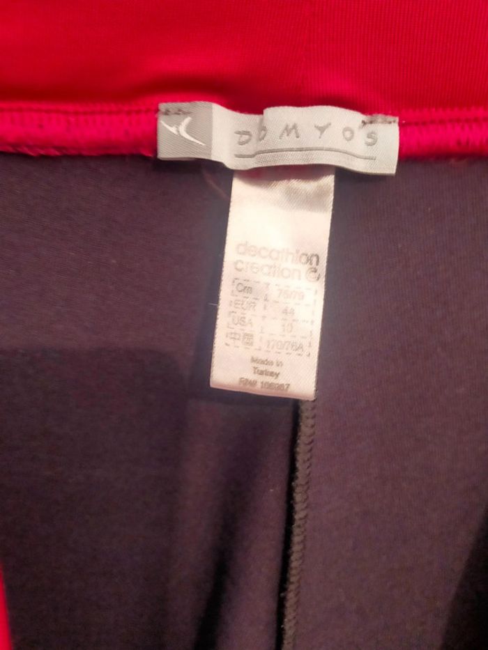 Pantalon de survêtement femme Decathlon large noir et rose taille 44 - photo numéro 4
