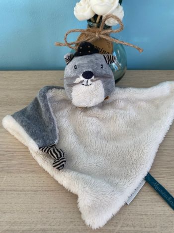 Doudou chat plat moulin roty Fernand moulin roty