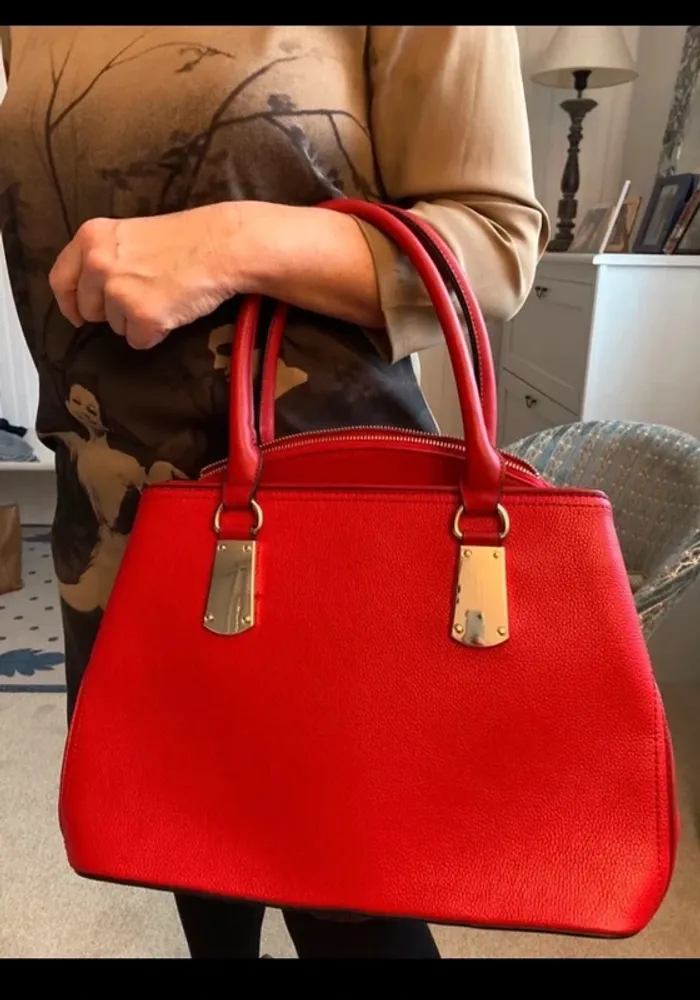 Sac à main rouge