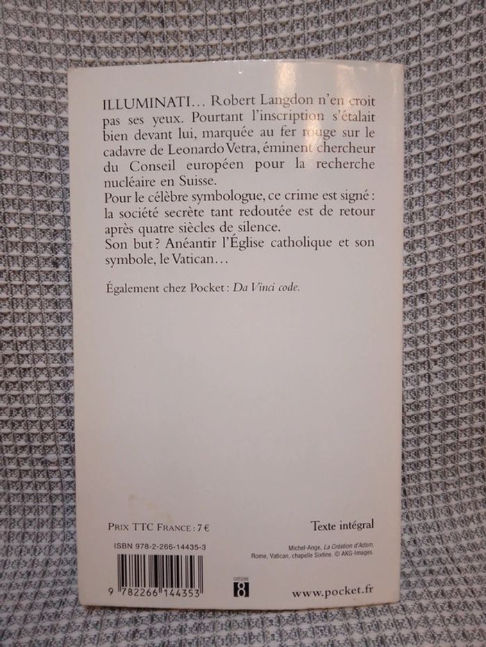 Anges et Démons - Dan Brown - Ed. Pocket - photo numéro 2