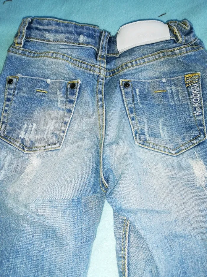 Jeans fille bleu - photo numéro 4