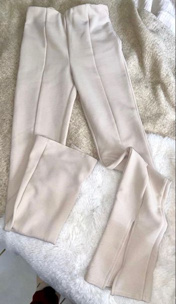 Pantalon évasé beige xs h&m