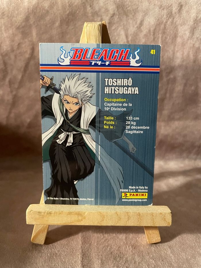 Carte Bleach - panini 2009 - numéro 41 - Toshiro Hitsugaya - photo numéro 2