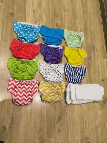 Lot de 24 couches lavables évolutives Juicy Bumbles, Littlelamb, Mama Koala, Goodbum et Qianqunui