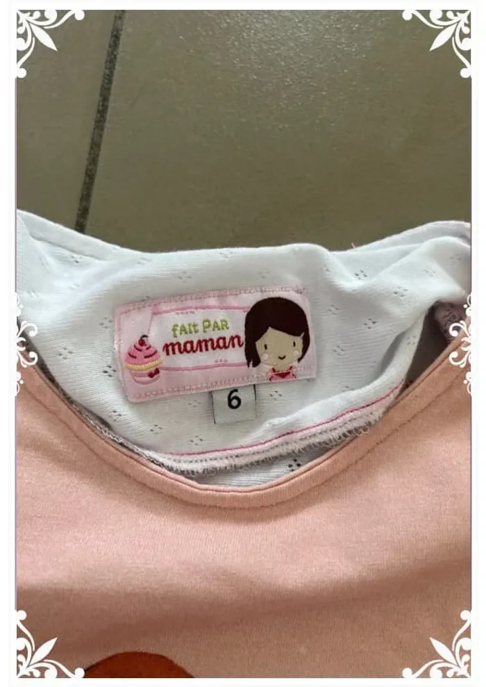 🎈 Pyjama enfant fille - Taille 6 ans - Fait main et ultra doux ! 🎈 - photo numéro 5