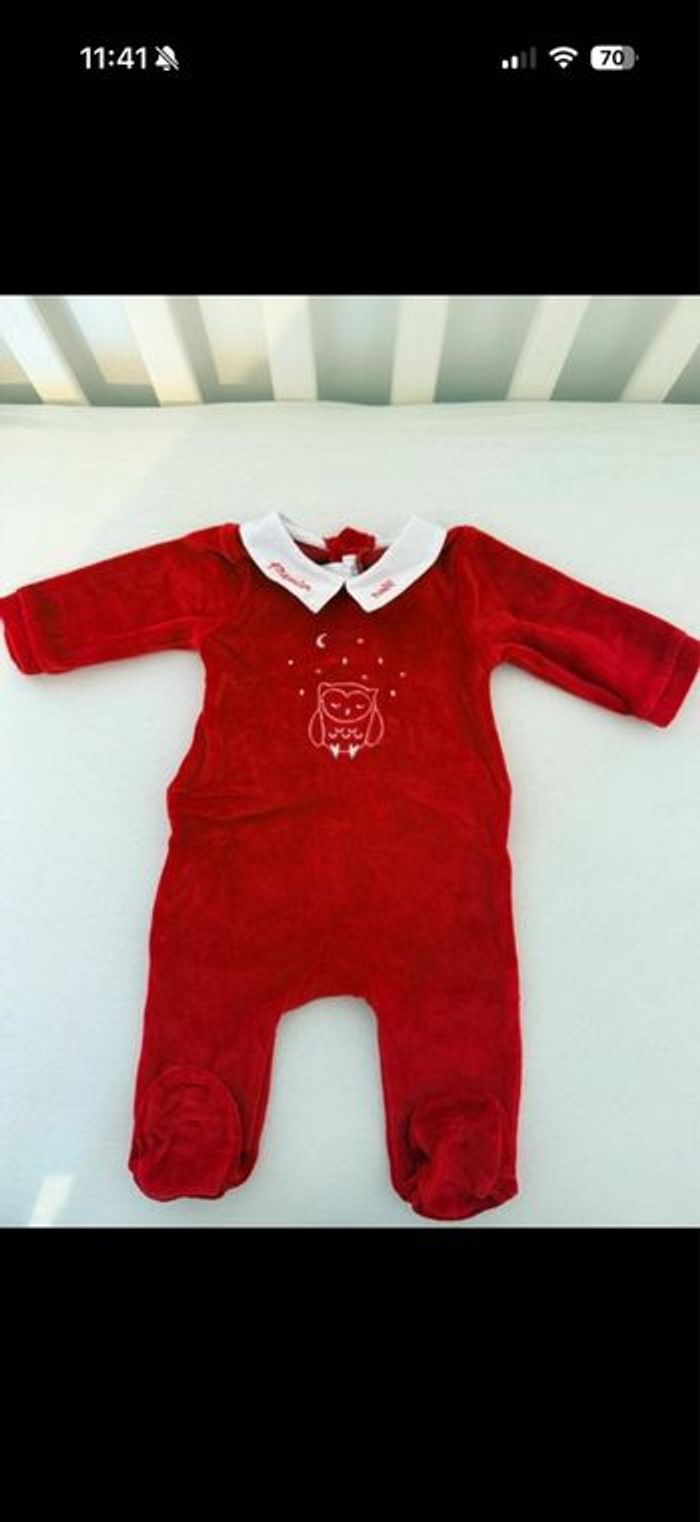 Pyjama en velours jacadi 1 mois