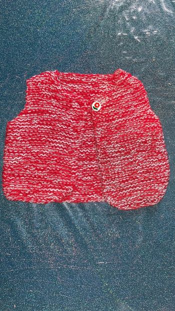 Boléro  chaud fait main T 9/12M