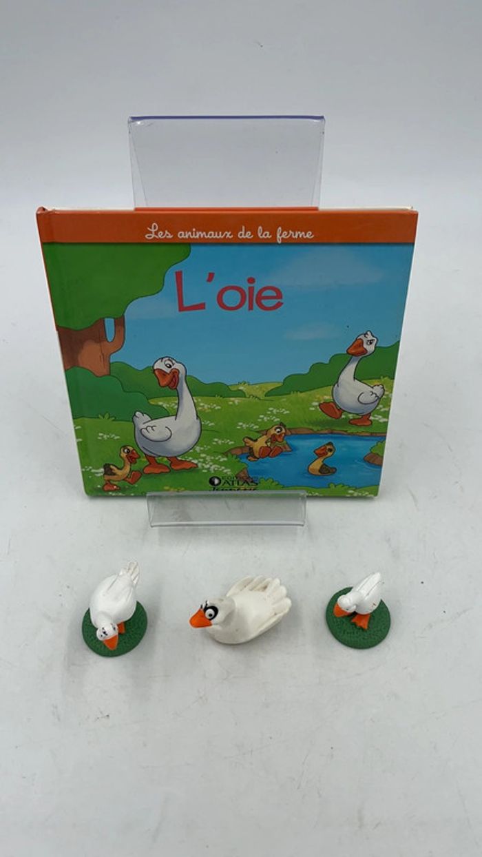 Livre les animaux de la ferme Altaya l’oie + figurines - photo numéro 2