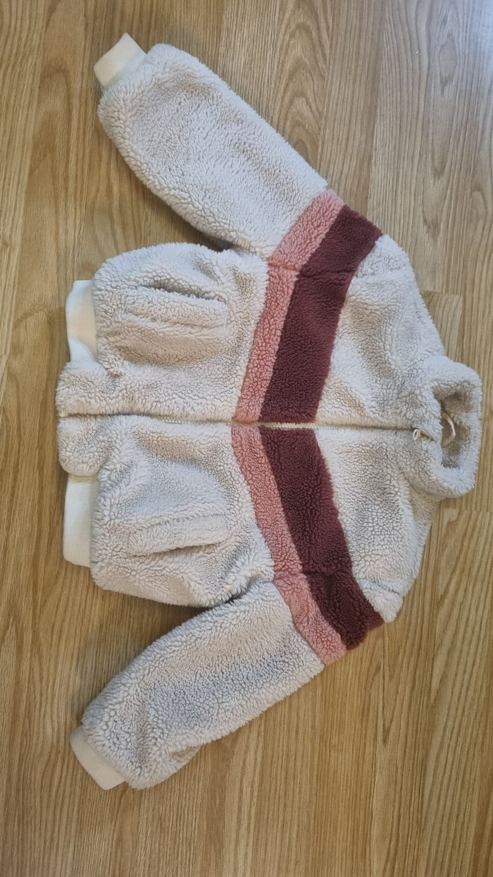 Veste manteau gillet moumoute polaire fille 6 ans