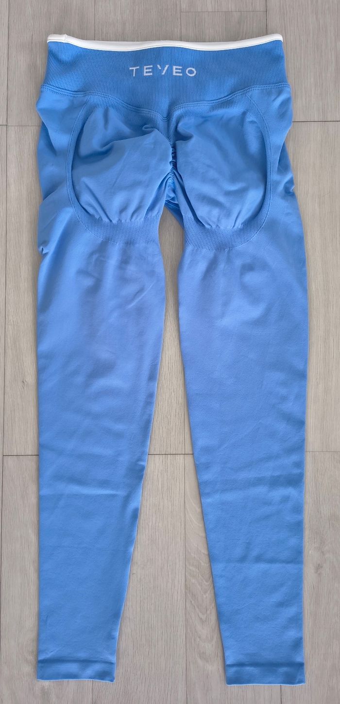 Legging Teveo Contrastline Sculpt Scrunch Ignite Bleu Azur - photo numéro 4
