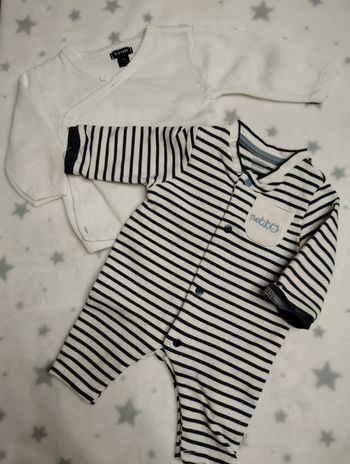 Mon trousseau de naissance (combi +brassière)
