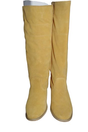 Bottes jaune 39 à enfiler avec tire-botte sur la tige
