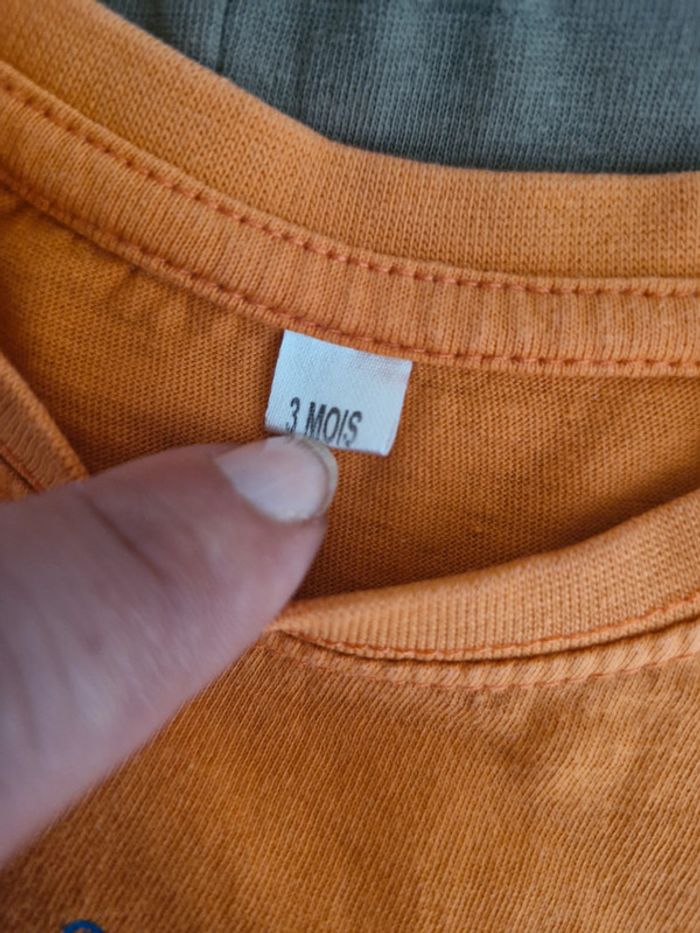 Ensemble bébé 3 mois Sans marque Coton T-shirt manches courtes Short - photo numéro 7