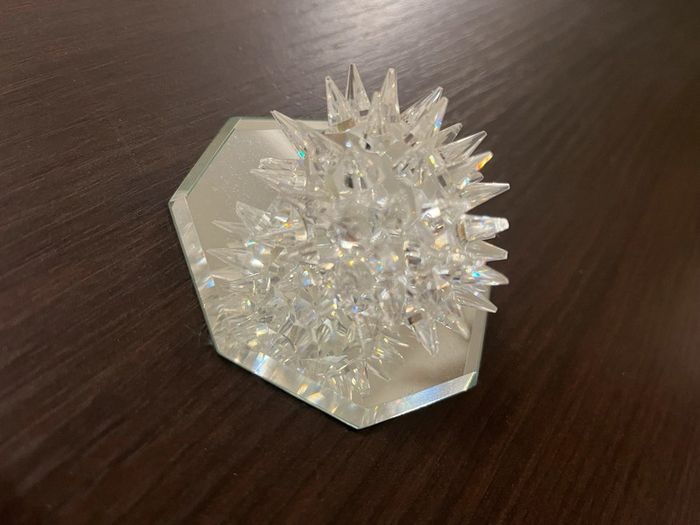 Hérisson Swarovski avec son socle en miroir - photo numéro 4