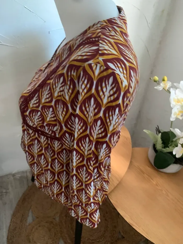Blouse motif Only taille 38 manches 3/4 - photo numéro 5