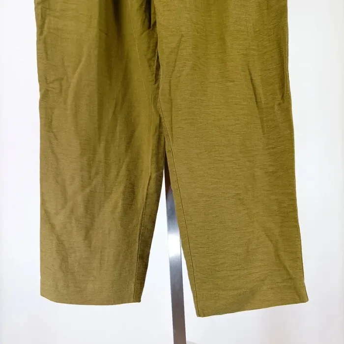 Pantalon vert kaki paper bag taille haute Promod Taille M estimée A379 - photo numéro 6