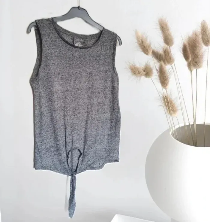 débardeur gris moucheté XS