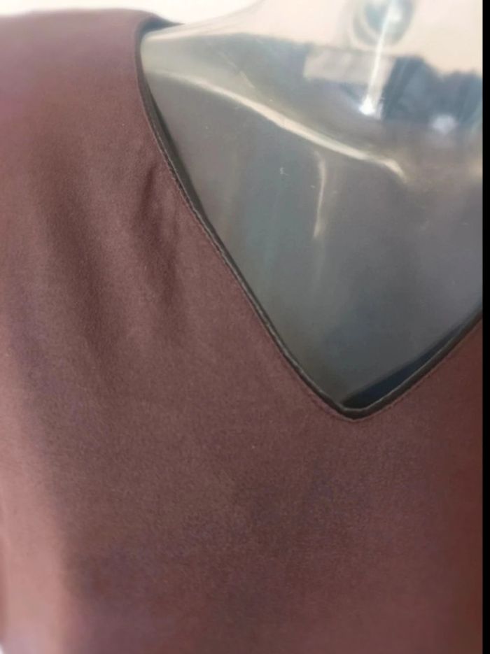Jolie robe marron Cache Cache taille 42 - photo numéro 3