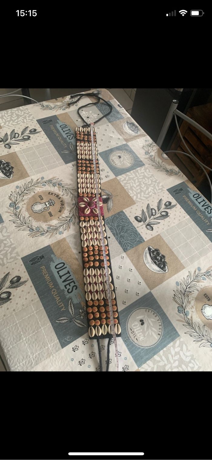 Magnifique ceinture en coquillages - photo numéro 6