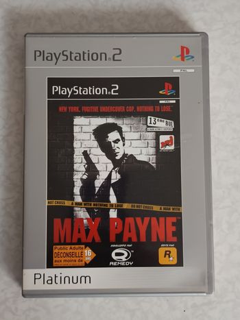 Max Payne PS2 Notice Incluse Version Platinum Française