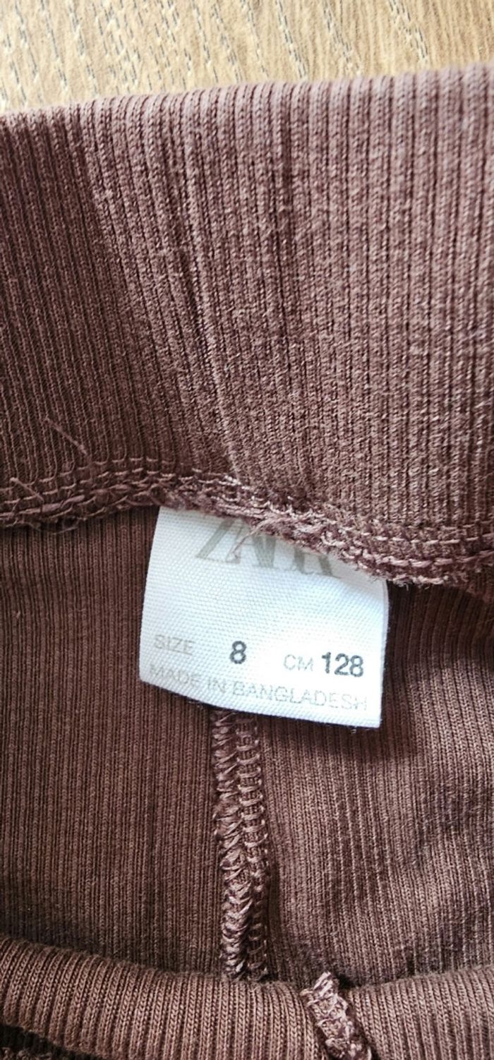 Legging zara marron 8 ans - photo numéro 3