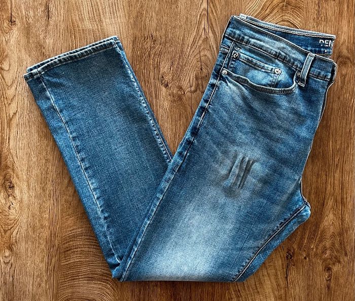 Jean/pantalon bleu délavé Levi's Denzen Slim, homme, taille : W 34 L 32 (44 taille française) - photo numéro 4