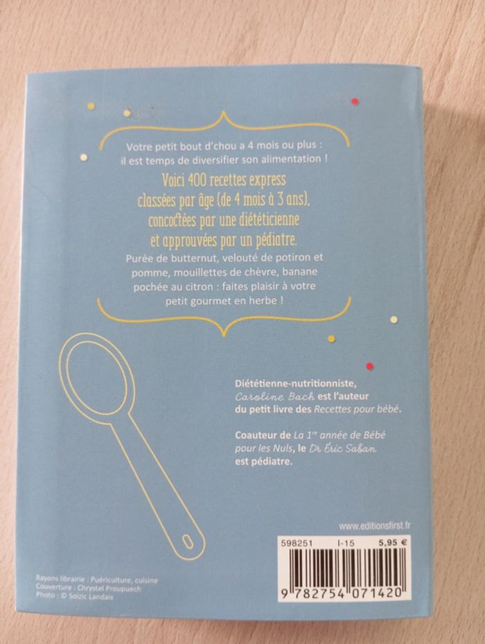 Livre cuisine bébé - photo numéro 2