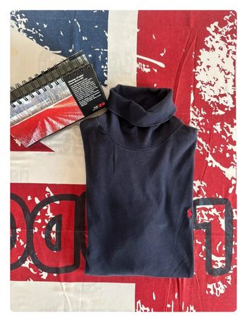 Col roulé Ralph Lauren taille L bleu marine/cavalier rouge